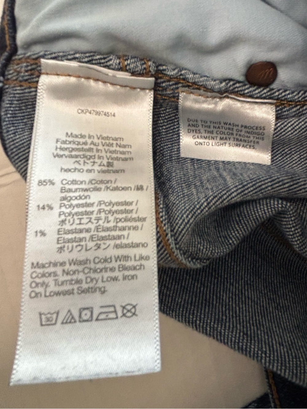 MADEWELL Dark Wash 10” Skinny Jeans Size 33 - Picture 7 of 8